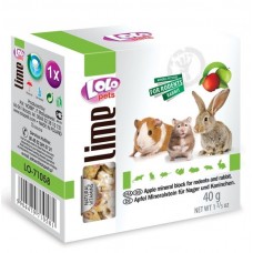 Lolo Pets Mineral block Минерал для грызунов с яблоком 40г