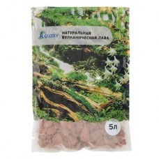 Лава вулканическая Gloxy красная 20-30мм 5л