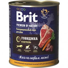Brit Premium by Nature Говядина и печень 850г