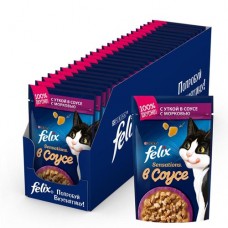 FELIX Sensations c уткой в соусе с морковью 85г