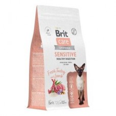 Brit Care Cat Sensitive Healthy с ягненком и индейкой 400г